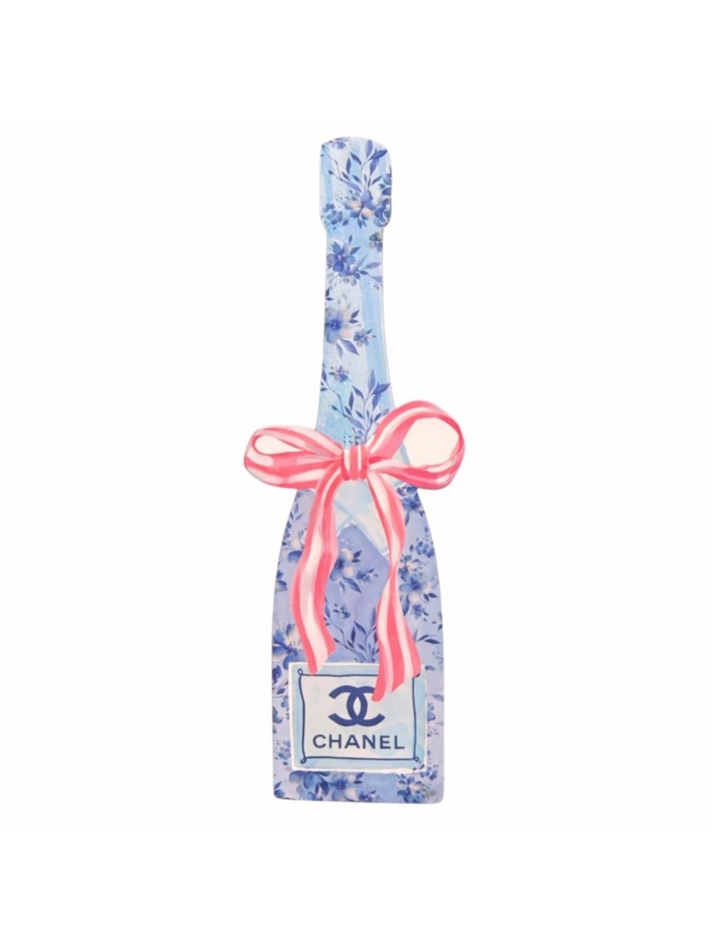CHANEL Champagne Bottle Shelf Art
